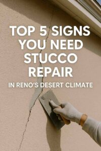 Top 5 Signs You Need Stucco Repair in Reno's Desert Climate
